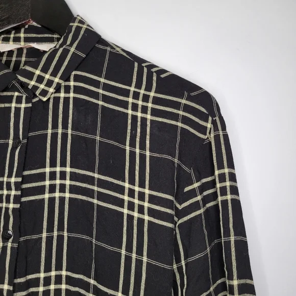 Zara trafaluc women's plaid long sleeve tunic top - Picture 5 of 16